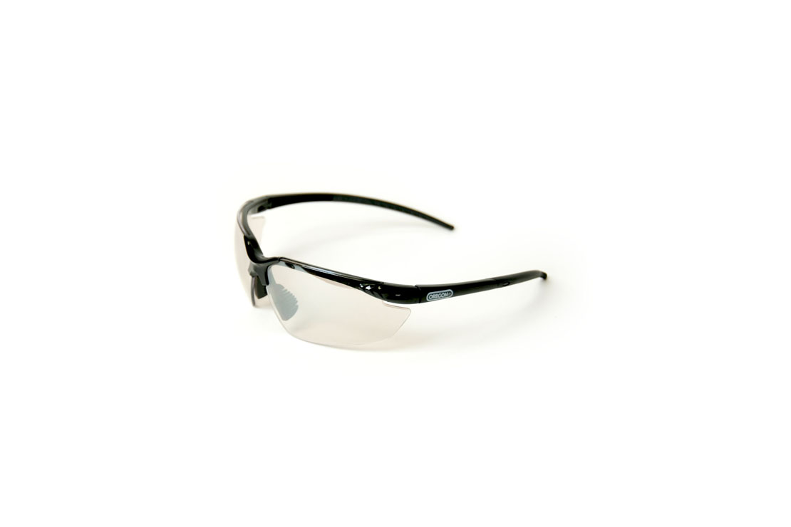 Zaštitne naočare (crn okvir, belo staklo) 