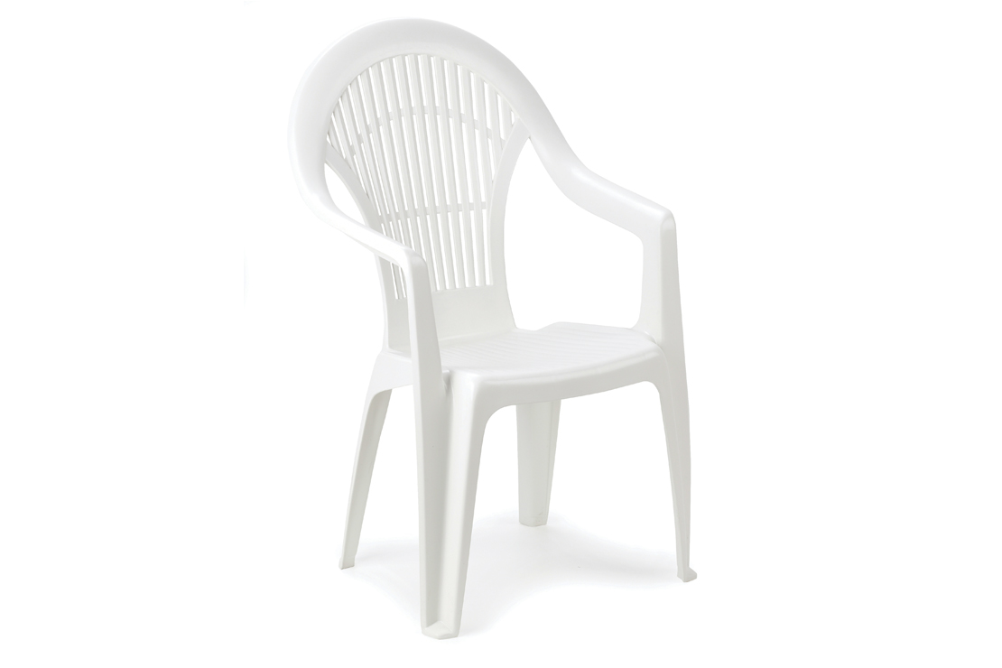 Baštenska stolica plastična Vega bela 