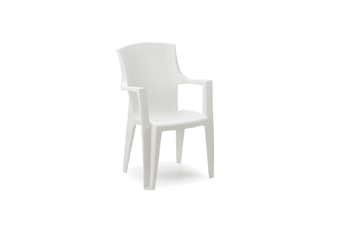 Baštenska stolica plastična Eden bela 
