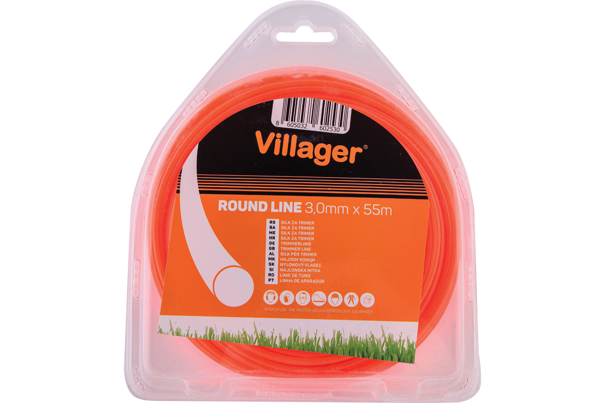 Silk za trimer 3.0mm x 55m (1lb) - okrugla nit Villager 