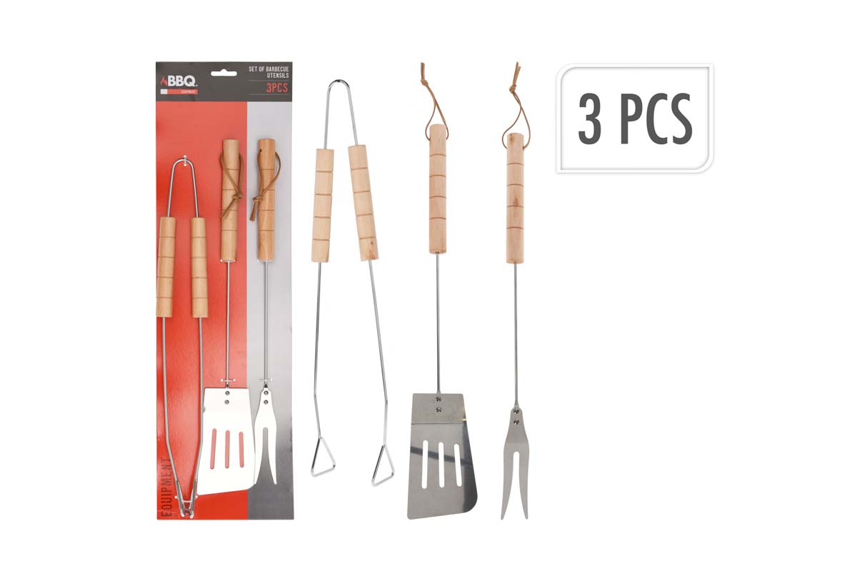 Set za rostilj 3kom  (spatula, stipaljka, viljuska) 